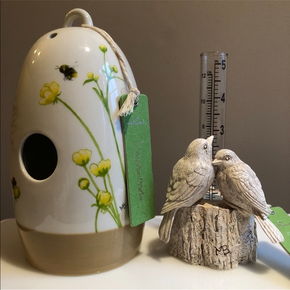 Hallmark Other - NWT 🐦 Hallmark Birdhouse & Rain Gauge